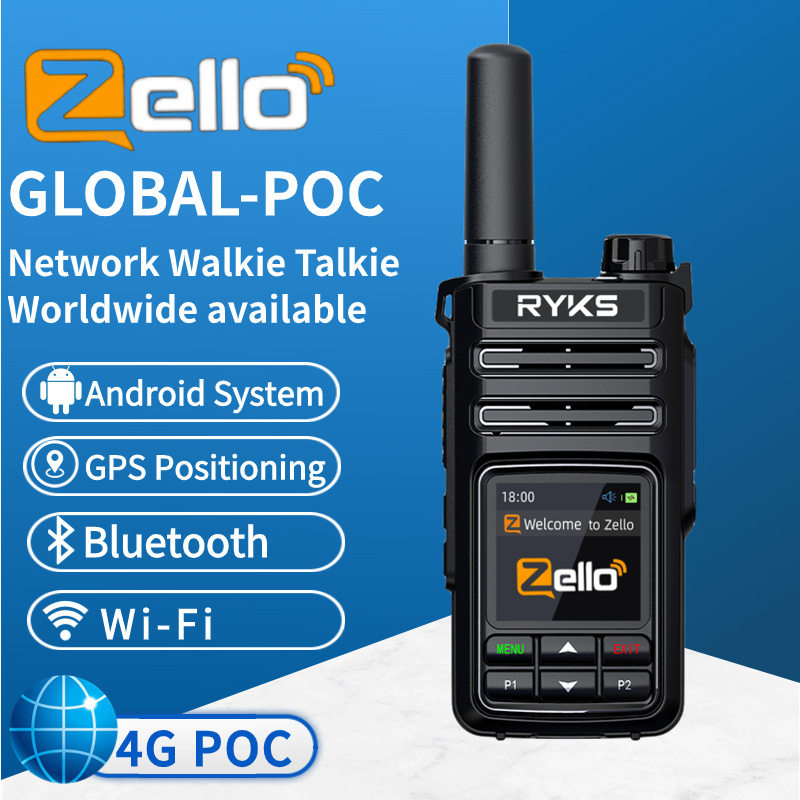 poc radio zello walkie talkie 4g long range 200km 500km 3000 mile 5000km range pair with sim card walki talki kids