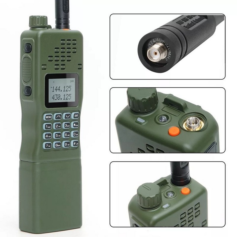 Dual Band Transceiver 15W Powerful AR-152 AR152 Two way Radio 12000mAh Battery Walkie Talkie AN /PRC-152