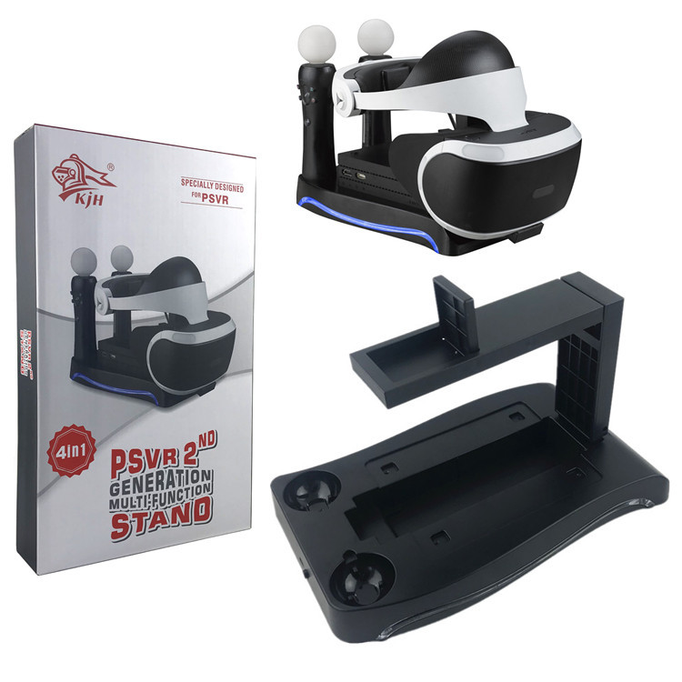 4in1  Controller Charger Dock Station headset Stand   For Playstation 4 PS4 PSVR VR   Accessories