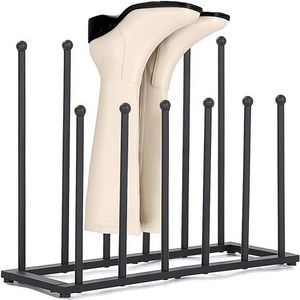 Tall Boots Organizer Rack 4 or 6-Pair Free Standing Boots Holder Metal Shoes and Boots Racks