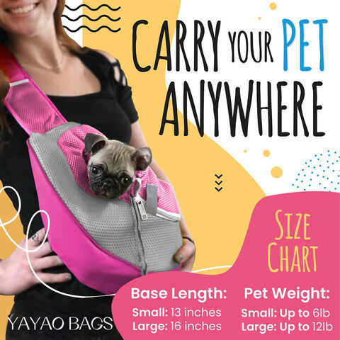 Pet Carrier Small Dog Puppy Cat Carrying Bag Purse Pouch - For Pooch Doggy Doggie Yorkie Chihuahua Baby - Hiking Front Backpack