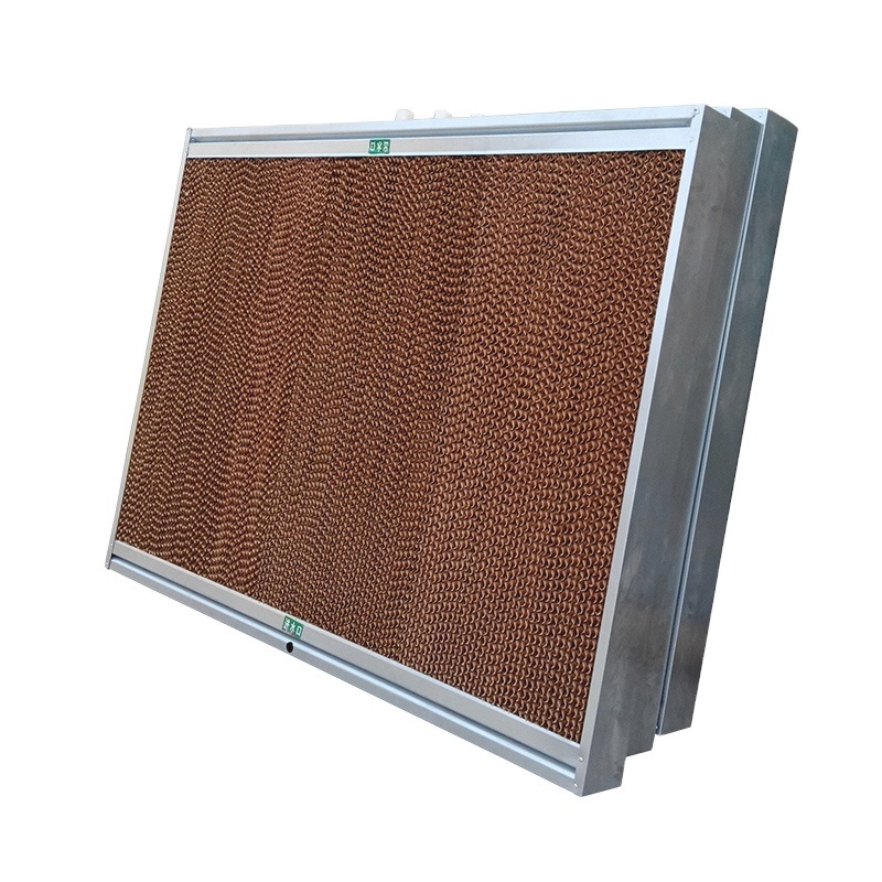 Reasonable Price High Efficiency Evaporative Cooling Pad Honeycomb Pad 7090 Wall Mounted with Galvanized Sheet Frame