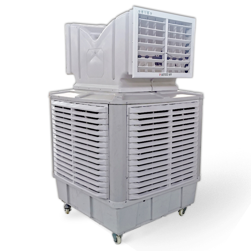 Industrial Evaporative Water-Cooled Air Conditioner Wet Curtain 2.2KW 22000m3/h Air Cooler For Plant Cooling 18000BTU