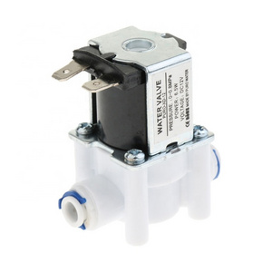 Quick-connect 3/8"  Solenoid Valve 24V DC  Universal RO Water Purifier Inlet Electric Water Valve Normally Closed Type