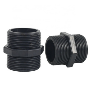 1/2" 3/4" 1" 1-1/4" 1-1/2"  2" BSP Male Thread Hex Nipple Water Connector PVC Pipe Hydraulic  Fittings Adapters