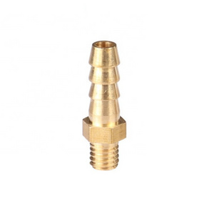 M4 M5 M6 M8 M10 M12 M14 M16 M20 Metric Male Nipple Thread Fitting Brass Hose tail Pipe Fitting Coupler Connector