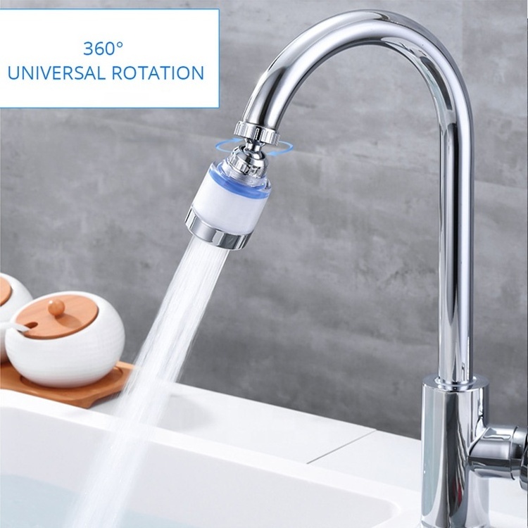 High Pressure Water Saving 360 Degree Rotating Tap  Water Filter Remove Chlorine Kitchen faucet Shower Head Filter PP Cotton