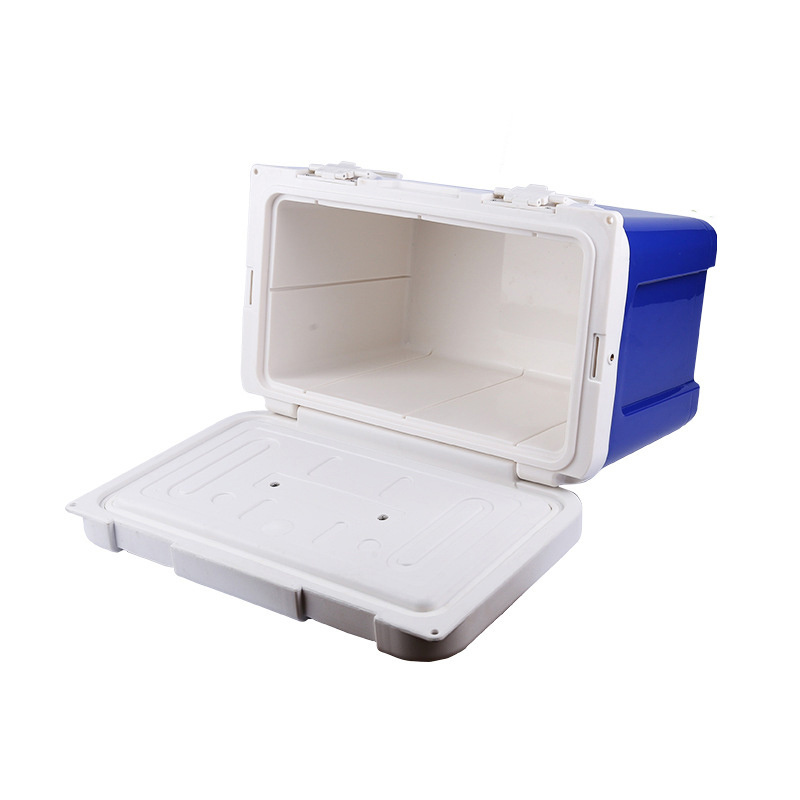 Shero Camping Cooler Box Refrigerator 50l Electric Solar Powered Plastic Portable Car 12v Ice Rotomolded Cooler Box With Wheel