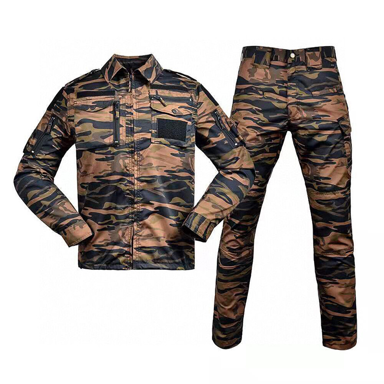 Tiger Stripe Polyester Cotton Black Green Desert Pattern 728 Gear Sets Suits Full Kit Camouflage Tactical Combat Uniforms