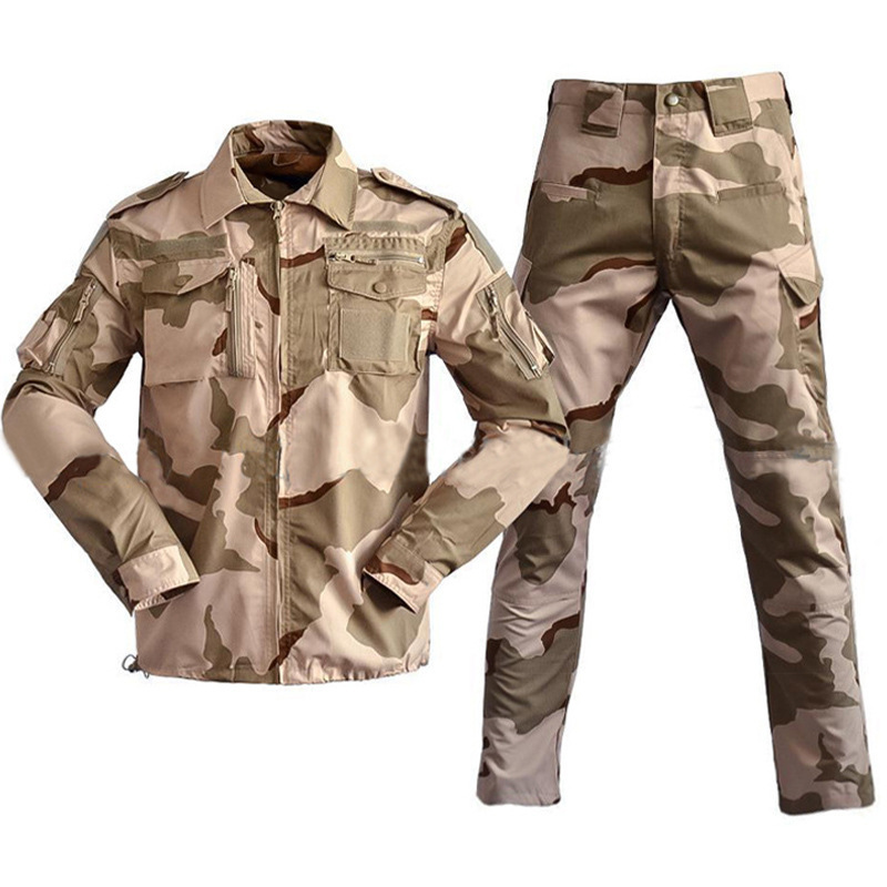 Tiger Stripe Polyester Cotton Black Green Desert Pattern 728 Gear Sets Suits Full Kit Camouflage Tactical Combat Uniforms