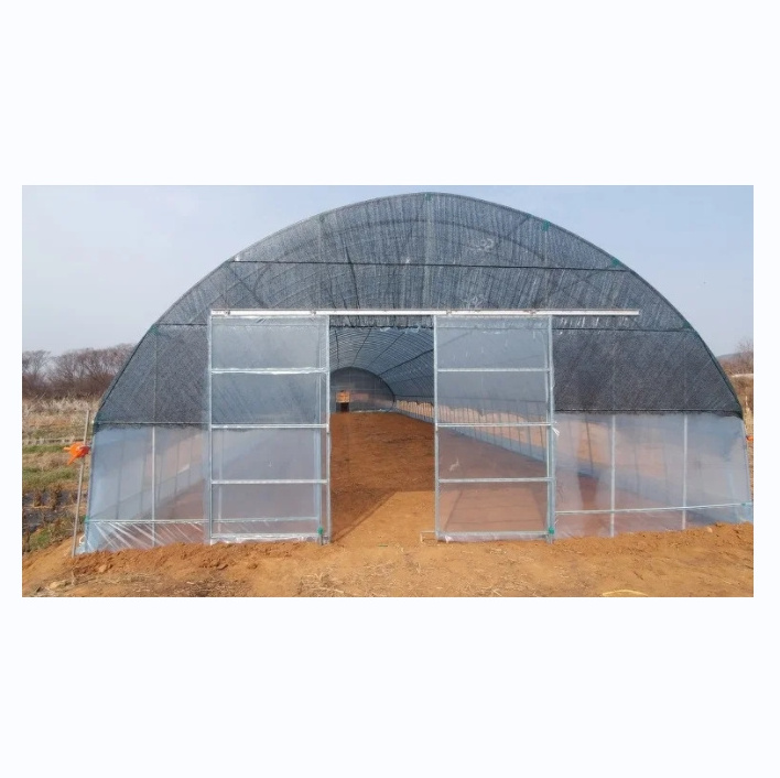 High Tunnel Film Covered Tomato Greenhouse with shade net agricultural green houses