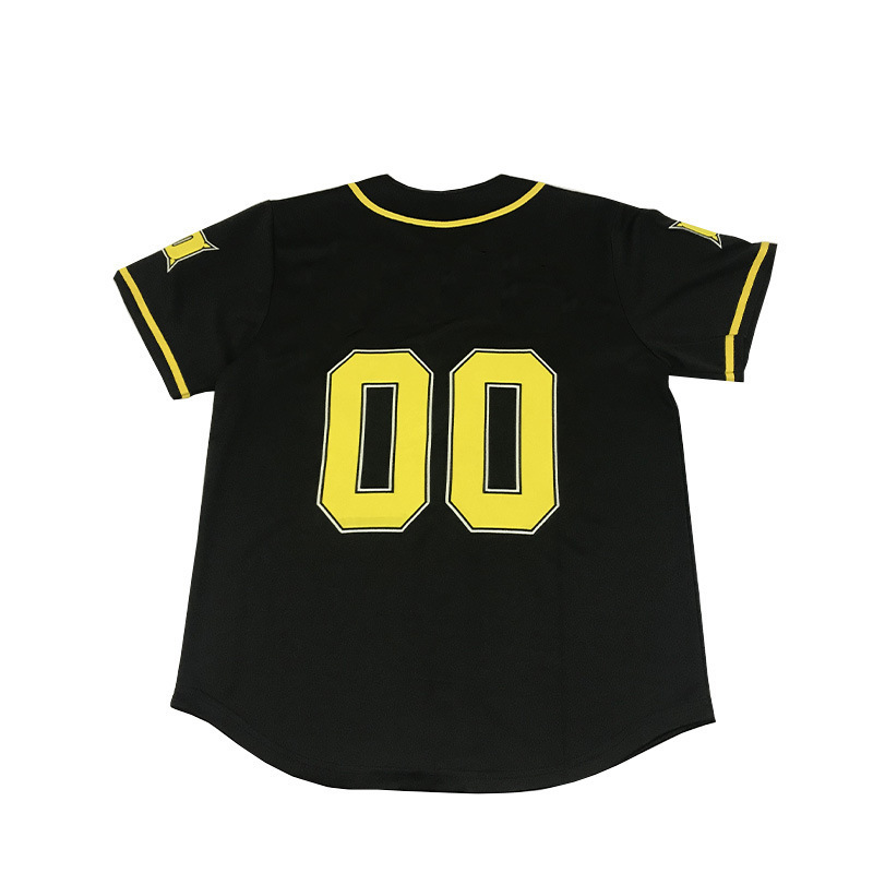 Custom Blank Baseball Jersey for Men Wholesale Casual Button Down Youth Shirts Short Sleeve Team Sports Baseball Uniform