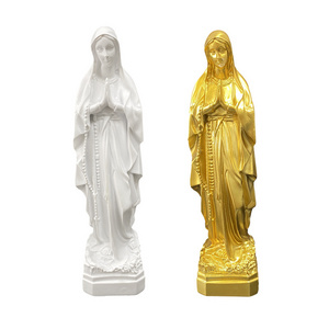 Custom cheap religious resin gifts items Jesus god figurine table catholic Virgin Mary statues for home decor