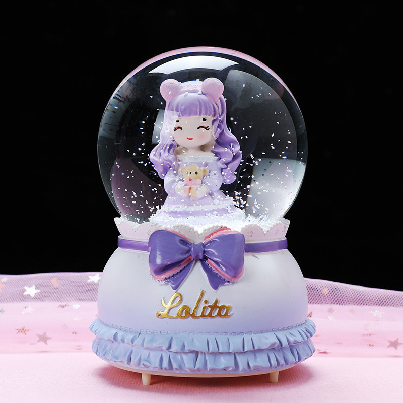 SOUVENIR Fantasy Snow Globe, Beautiful Snowball, Birthday, Christmas, Gift for Girls