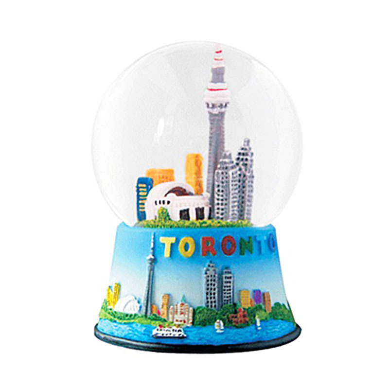 Special Creativity Travel Souvenir Ornament Canada Toronto City Skyline Tourist Gift Resin Building Snow Ball/Custom Snow Globes