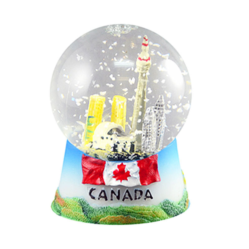 Special Creativity Travel Souvenir Ornament Canada Toronto City Skyline Tourist Gift Resin Building Snow Ball/Custom Snow Globes