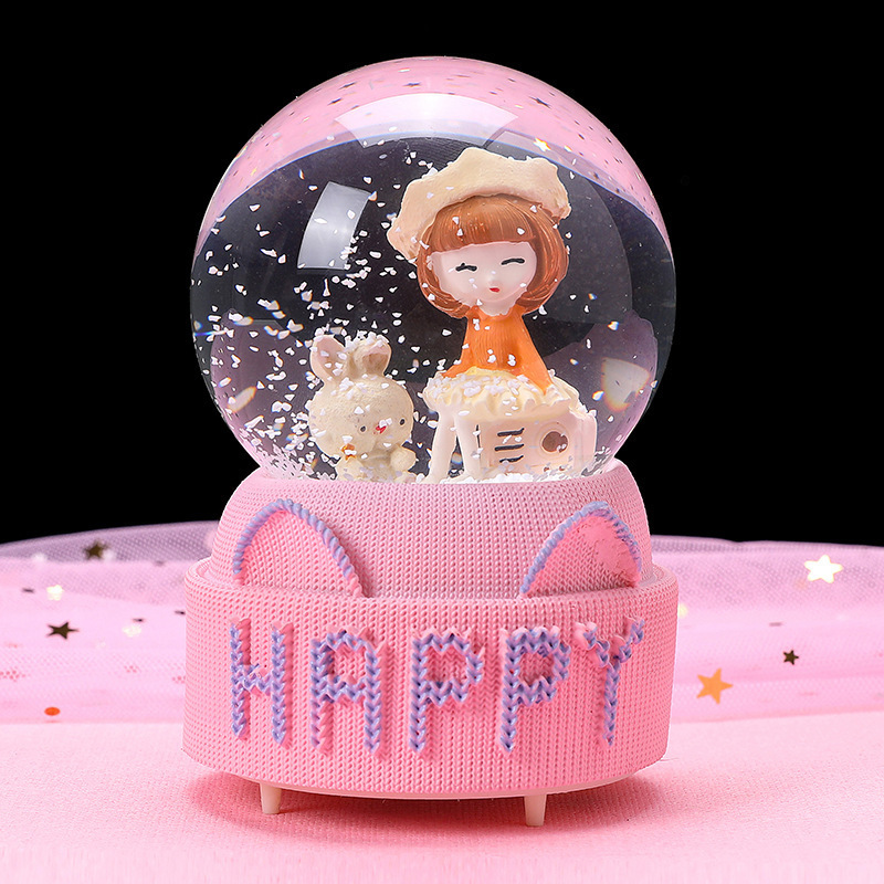 SOUVENIR Fantasy Snow Globe, Beautiful Snowball, Birthday, Christmas, Gift for Girls