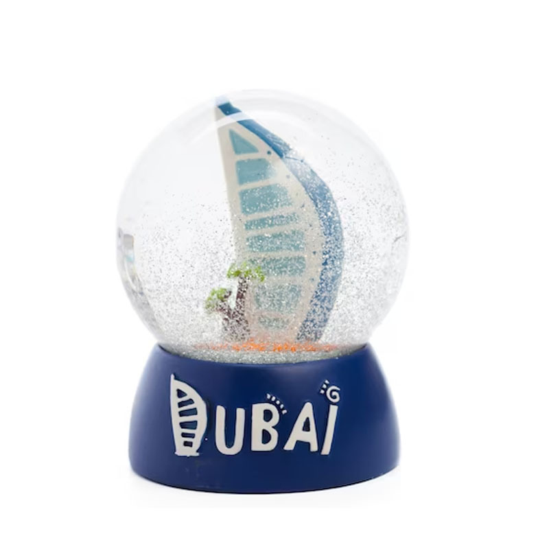 Cheap Custom Dubai UAE Budapest water globe Resin Gift Souvenir manufacturer City tourist Mini Crystal Snow Globe