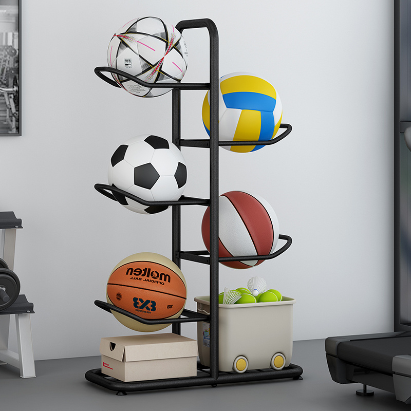 Floor Multi-layer Basketball Rack Metal Bracket Ball Rack Storage Sporting Goods Storage Rack