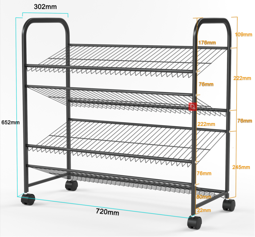 Wholesales Customized 4-layer black metal shoe rack organizer portable shoe storage rack shoe stand cabinet for entryways