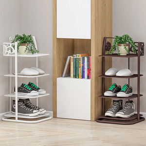 hot sales living room 4 layer white iron shoe stand shelves outdoor shoe rack designs multi-functional shoe display rack