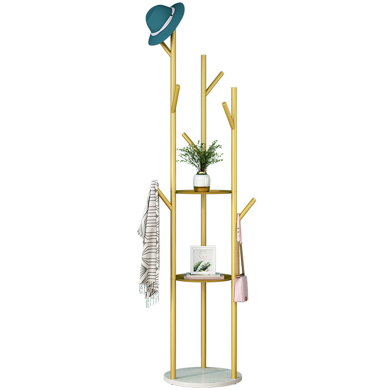 2020 Luxury Coat rack with Gold Color and popular Metal Coat stand rack