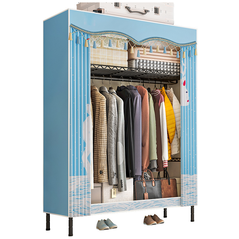 Factory production storage cabinet big fabric wardrobe for metal storage cabinets in bedroom storage cabinet