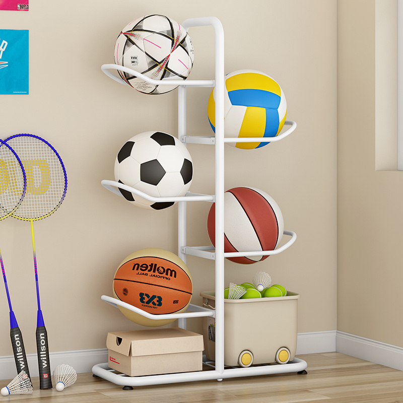 Floor Multi-layer Basketball Rack Metal Bracket Ball Rack Storage Sporting Goods Storage Rack