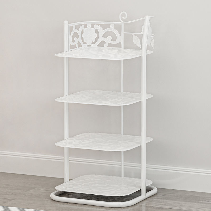 hot sales living room 4 layer white iron shoe stand shelves outdoor shoe rack designs multi-functional shoe display rack