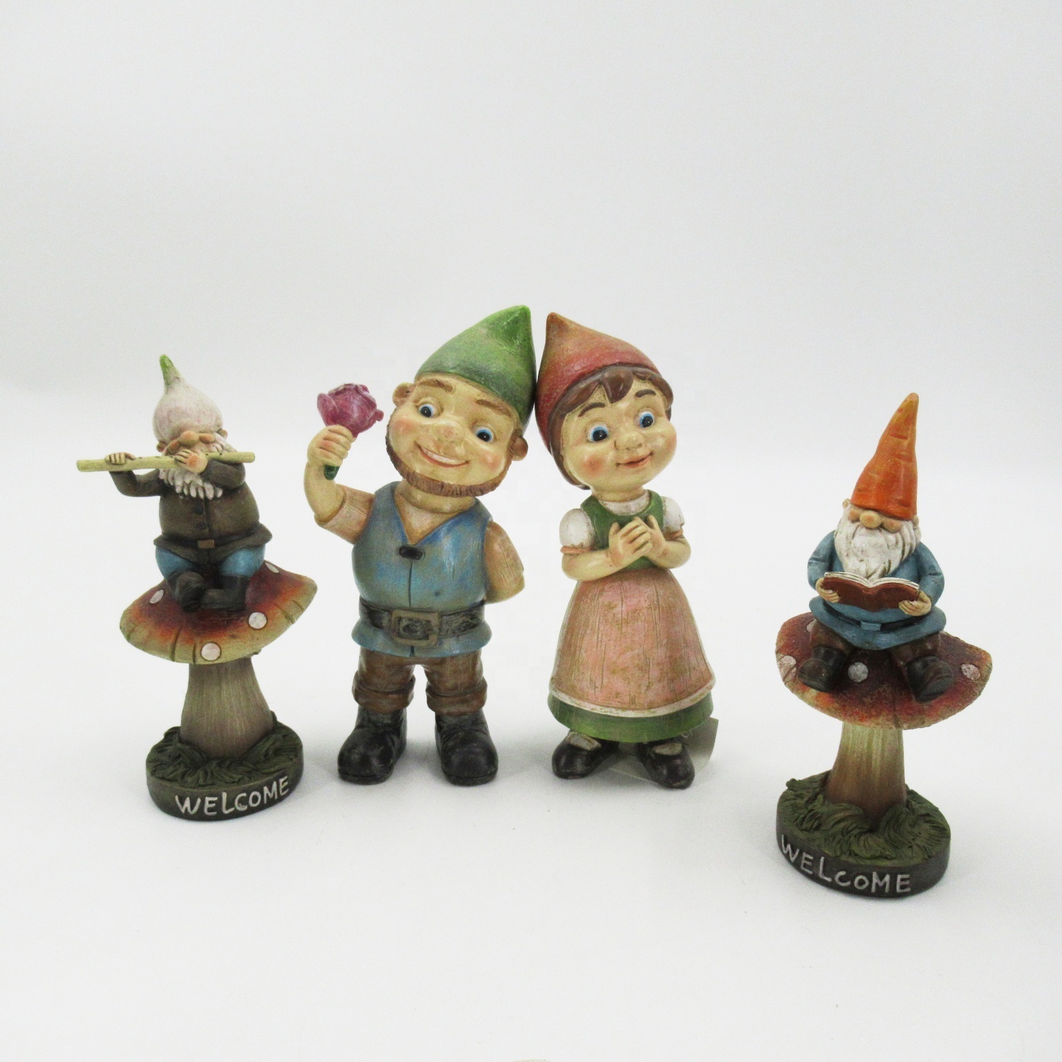 Custom handmade outdoor statues resin gnome decoration resin garden dwarf crafts