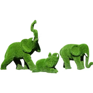 Custom life size resin arts animals garden fiberglass wild animal elephants figurines tiger horse for Christmas decoration