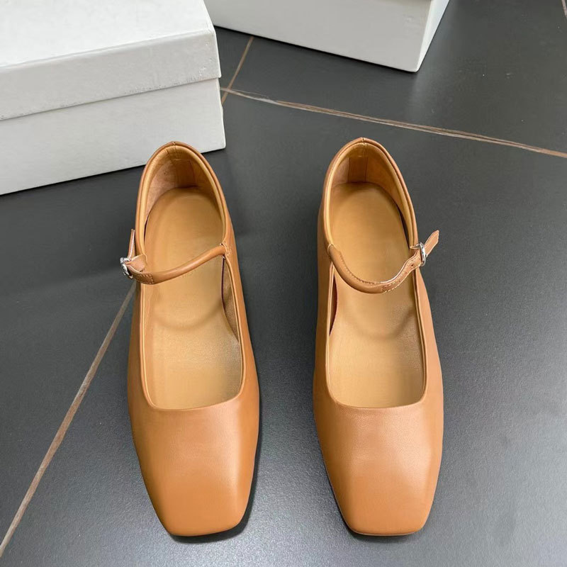 top quality ladies leather shoes fashion girl mary jane shoes new styles designer flats women shoes