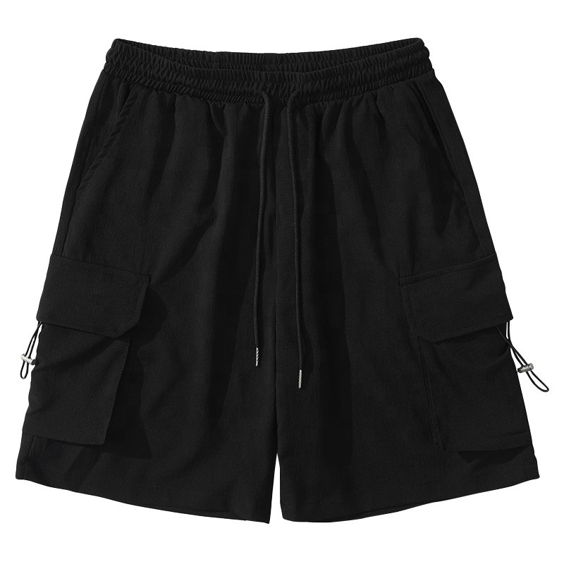 Custom LOGO High Quality Plus Size Men's Cargo Shorts Blank Loose Summer Weight Running Fitness Gym Bottoms Nylon Breathable