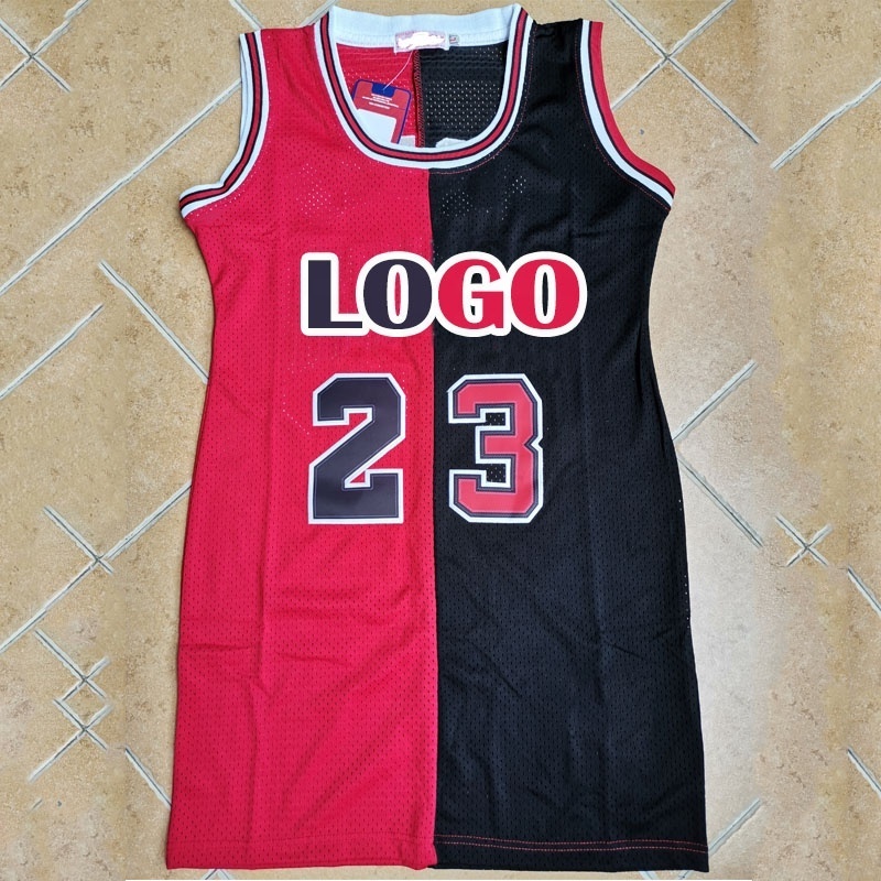 Women Basketball jerseys dresses casual jersey shirt dress women vendor baseball women shirt jersey dresses