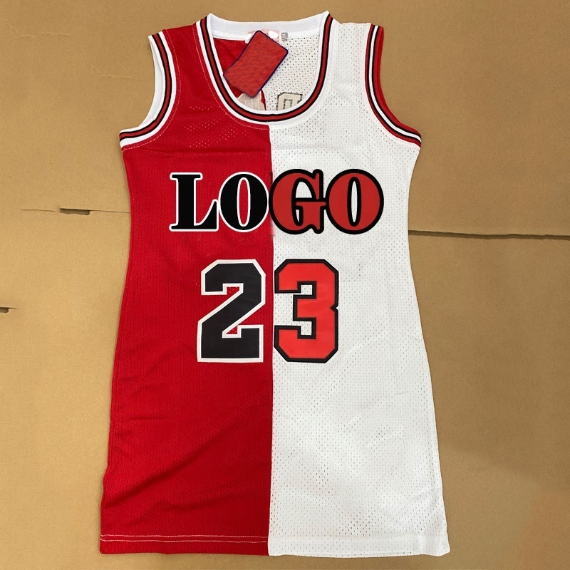 Women Basketball jerseys dresses casual jersey shirt dress women vendor baseball women shirt jersey dresses