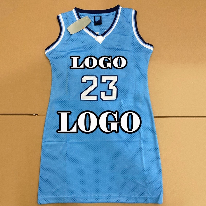 Women Basketball jerseys dresses casual jersey shirt dress women vendor baseball women shirt jersey dresses