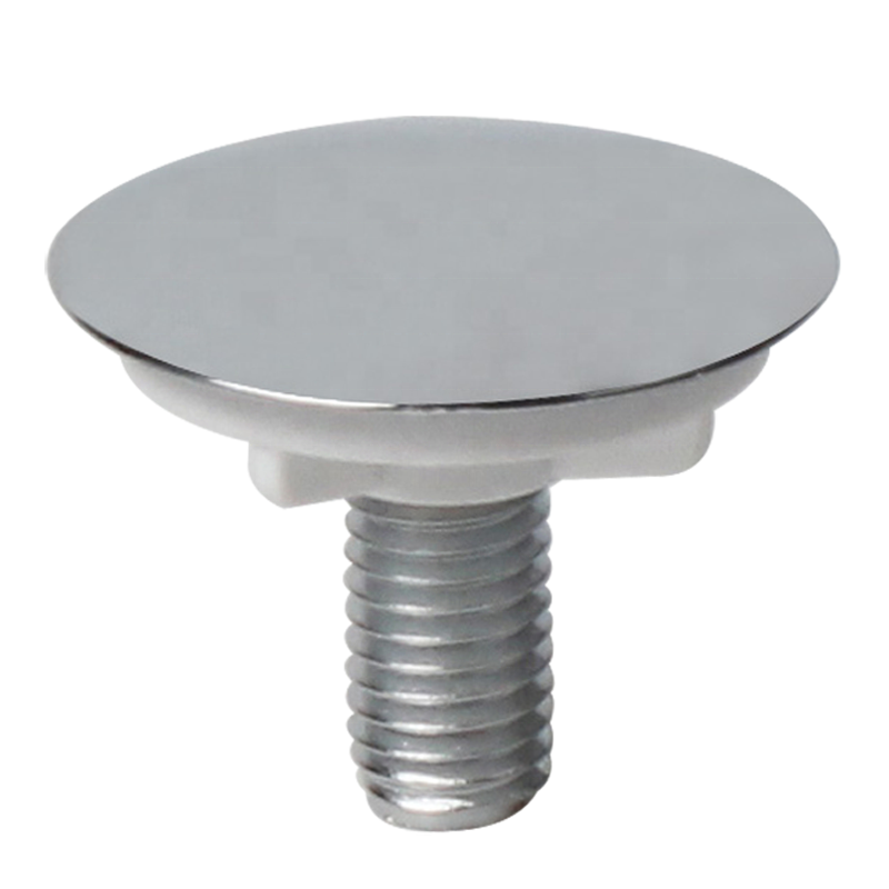 sink basin and bath tap hole chrome stopper with locking back nut; sink & basin tap cover; sink tap hole blanking plug stopper