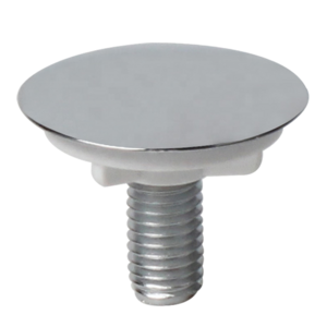 sink basin and bath tap hole chrome stopper with locking back nut; sink & basin tap cover; sink tap hole blanking plug stopper