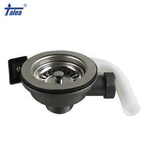 304 stainless steel sink strainer with overflow for kitchen sink Quality Assurance New design 114mm stainless drainer pipe