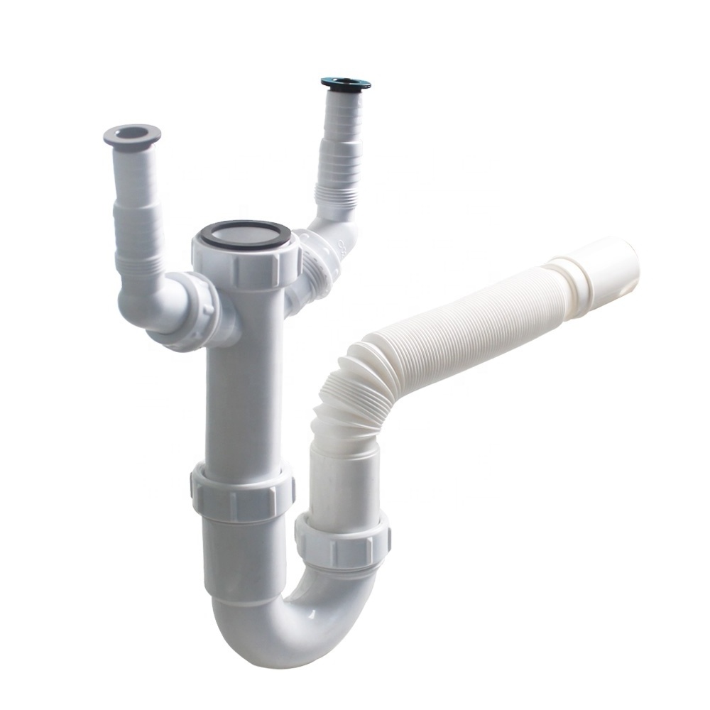 TALEA  kitchen sink waste trap; kitchen sink siphon with water sealing;kitchen sink drain pipe with anti odorant function