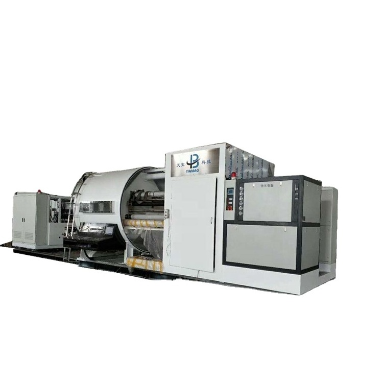 second hand double door opening vacuum metalizing machine for coating  bopp cpp pet and the paper  with aluminum and ZINC