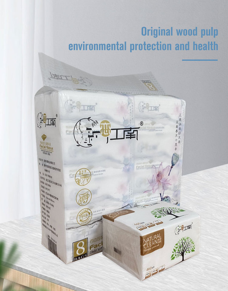 Virgin wood pulp material eco friendly tissue paper fragrance-free white tissue paper 4 ply toilet tissue paper