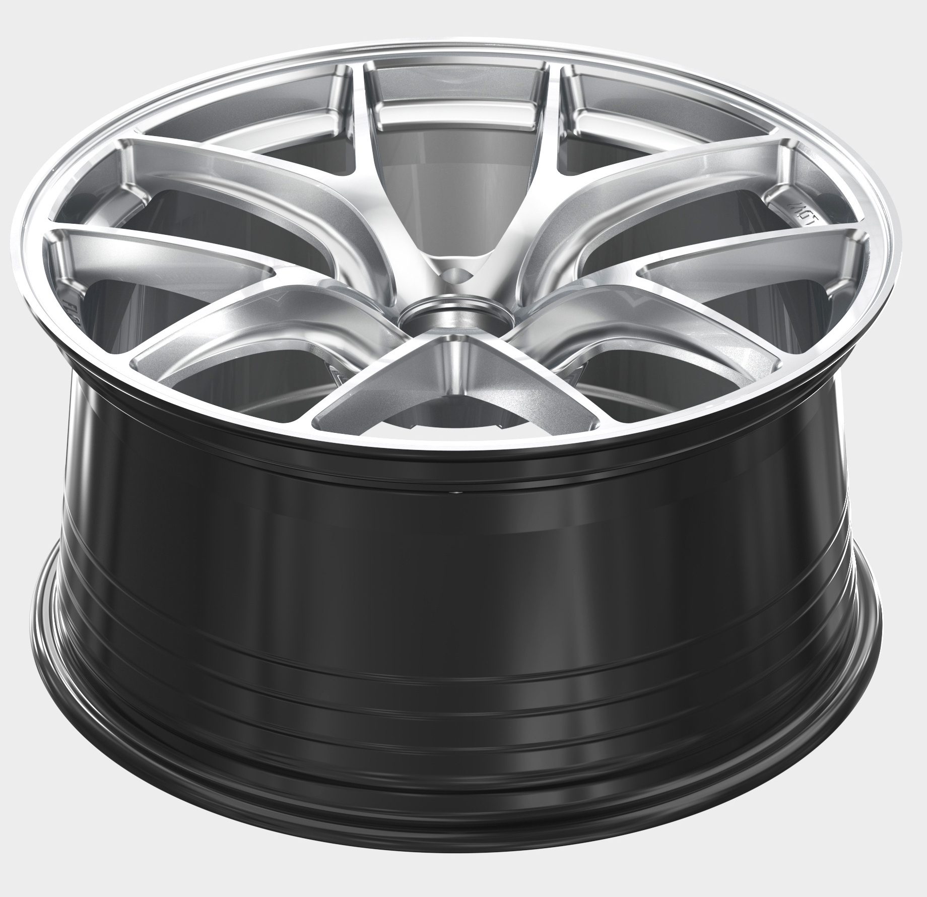 Custom Forged Glossy Black Matte Black Deep Concave Passenger Car Wheel Rim Hub Rines Brand  wheel hub