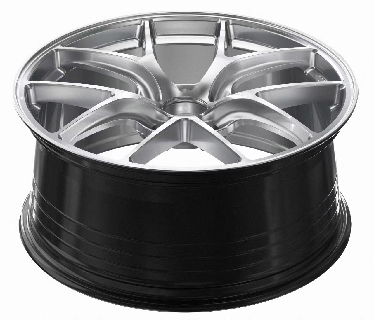 Custom Forged Glossy Black Matte Black Deep Concave Passenger Car Wheel Rim Hub Rines Brand  wheel hub