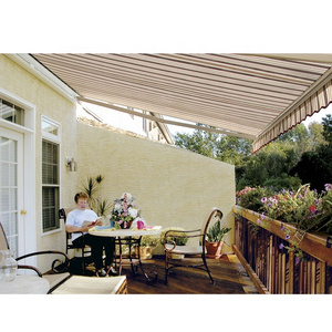 outdoor aluminum retractable motorized patio balcony canopy