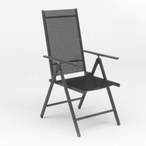 folding 7 pos. aluminum morden outdoor mesh garden deck chair