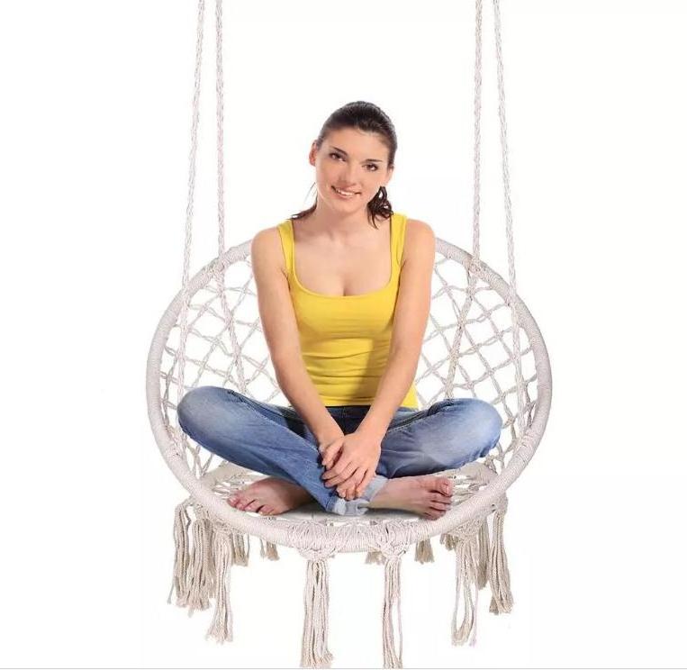 Indoor Outdoor Hanging Macrame Hammock Swing Chair for kid and adult