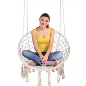 Indoor Outdoor Hanging Macrame Hammock Swing Chair for kid and adult