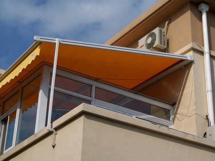 outdoor aluminum retractable motorized patio balcony canopy