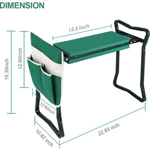 Garden Kneeler and Seat Bench Stools Foldable Stool with Bag Pouch EVA Foam Pad Protects Your Knees Outdoor Portable Kneeler